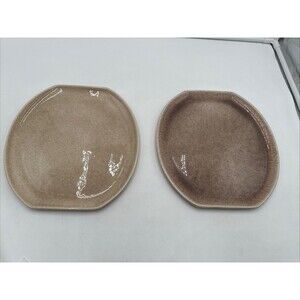 Denwar Bantu Dinner Plates (2)  MCM California Pottery USA